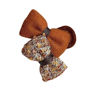 冬季毛绒抓夹女高级感2025新款发量少中号发夹后脑勺鲨鱼夹子头饰