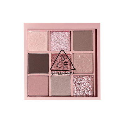 3CE眼影九色盘系列新色裸砂粉KNOTTED PINK低饱和清透百搭日常女