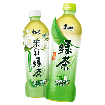 康师傅绿茶茉莉蜜茶500ml*15瓶整箱多口味冰红茶茉莉清茶清爽解腻