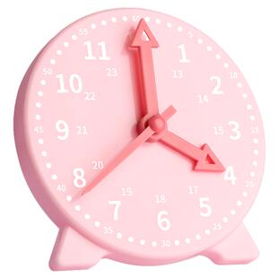 钟表模型儿童蒙氏数学时钟认知教具学具小学生一二年级学习认识时间儿童学具学习用三针3针联动教学数学教具