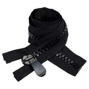 15号粗齿树脂拉链双头羽绒服外套棉服替换单开拉锁加厚长款拉链条