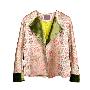 龙泉禧里五湖四海非遗宋锦外套女桑蚕丝高端新中式中国风2025新款