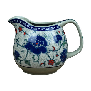 青花瓷公道杯奶壶陶瓷泡茶壶茶屑水分离器过滤茶漏杯茶海倒茶水杯