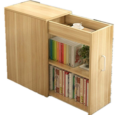 抽拉书柜简约现代移动带门小书柜