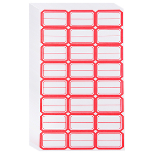 铜版纸不干胶小标签贴自粘性手写分类贴纸红色蓝色小号姓名贴办公文具用品批发包邮纸口取纸商品标价贴价格贴