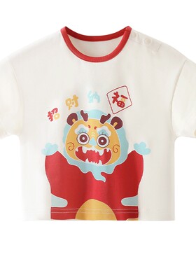 婴儿短袖t恤汉宫优品中国风