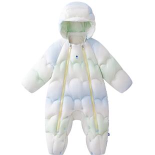 babycare红嘴雁婴儿羽绒服新生儿外出服小月龄宝宝儿童冬季连体衣