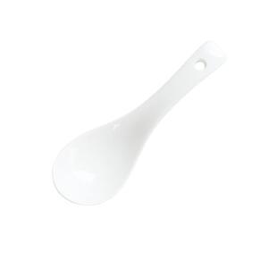 白色陶瓷勺子家用汤勺酒店小勺饭店汤匙餐厅白瓷勺免费开票