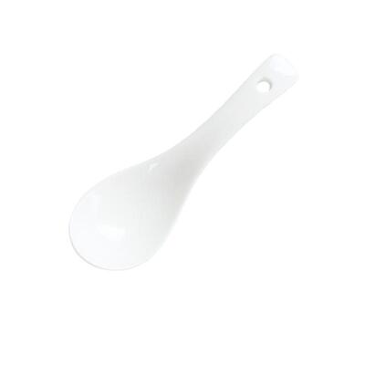 商用白色陶瓷勺子家用汤勺