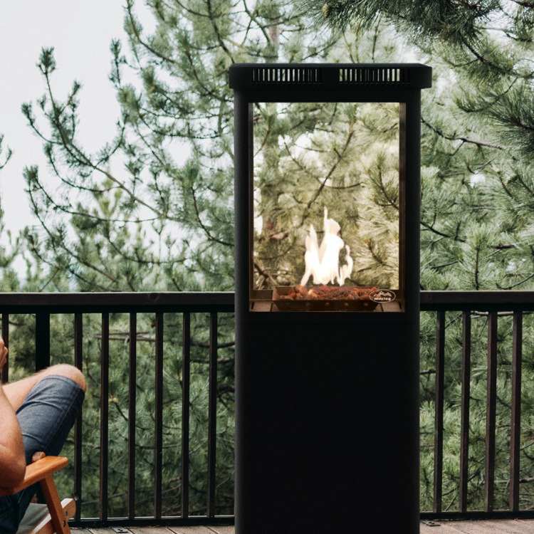 户外商用燃气取暖器庭院火炉液化气暖炉酒店餐厅景观真火暖炉跨境