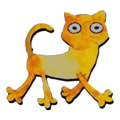 傻猫贴纸可爱宠物猫咪主子