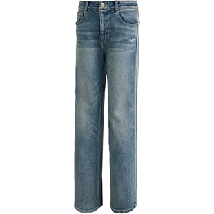 adidas阿迪达斯三叶草CNY CRAFTED LUXE女子运动休闲裤长裤KT3173