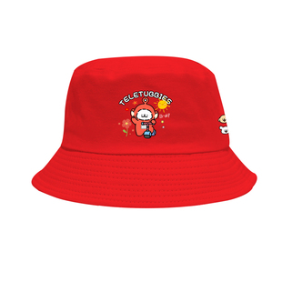 线条小狗联名天线宝宝卡通渔夫帽子男女儿童装学生防晒遮阳帽盆帽