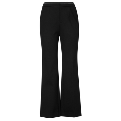 NAERSI娜尔思商场同款休闲裤高挑微喇裤雅致腰部钉珠链26春季新款