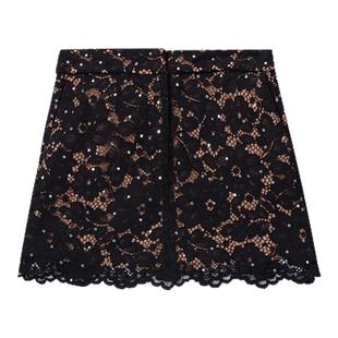 MICHAEL KORS MK 女士铆钉花卉蕾丝半身裙短裙