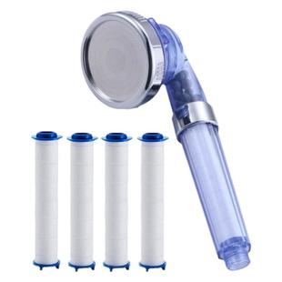 PP棉净水过滤带滤芯增压花洒喷头三档淋浴除氯手持洗澡莲蓬头拆洗