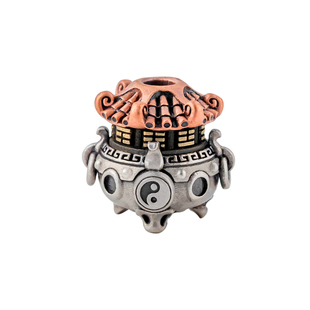 琢匠炼丹炉百炼隔珠原创国风925银饰配件猴头手工DIY文玩手串配饰