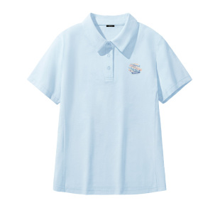 名创优品冰丝短袖t恤女2026新款夏天薄款防晒衣服女士速干polo衫D