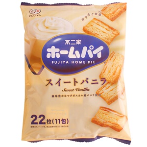日本进口网红零食品 不二家 小麦黄油/牛油千层酥饼干38枚入190g