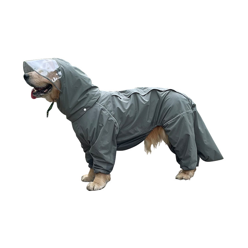 狗爸自制夏季轻薄狗狗雨衣全包
