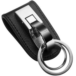 百诚穿皮带钥匙扣男腰挂真皮钥匙汽车锁钥匙链个性创意父亲节礼物