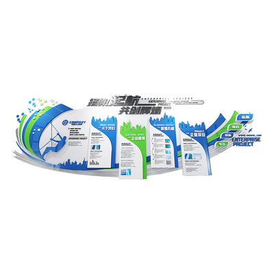 定制企业文化墙发展历程墙形象展示墙贴办公室门牌定制3d自粘防水