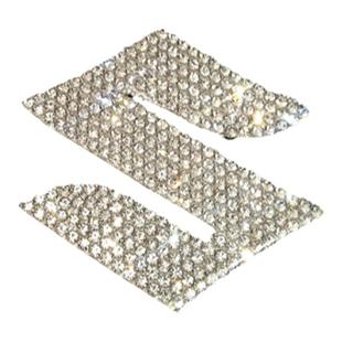 适用于长安铃木方向盘车标镶钻天语雨燕锋驭骁途启悦装饰车贴钻石