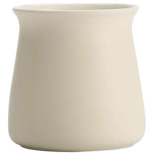 宜集堂INS简约首饰化妆笔收纳筒陶瓷笔筒酒店民宿桌面装饰摆件