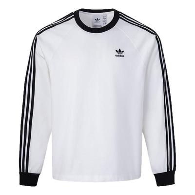 阿迪达斯男子运动长袖圆领T恤