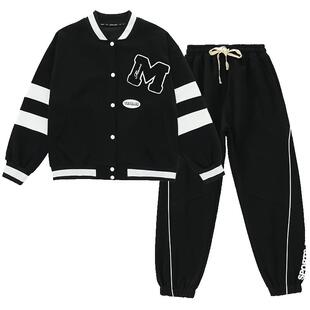 女大童棒球服套装2026春秋装新款洋气时髦一整套初中生运动两件套