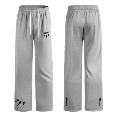 bkcxzice正品刺绣直筒运动卫裤男