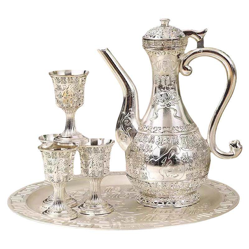 百福银酒具999银福袋套装工艺品