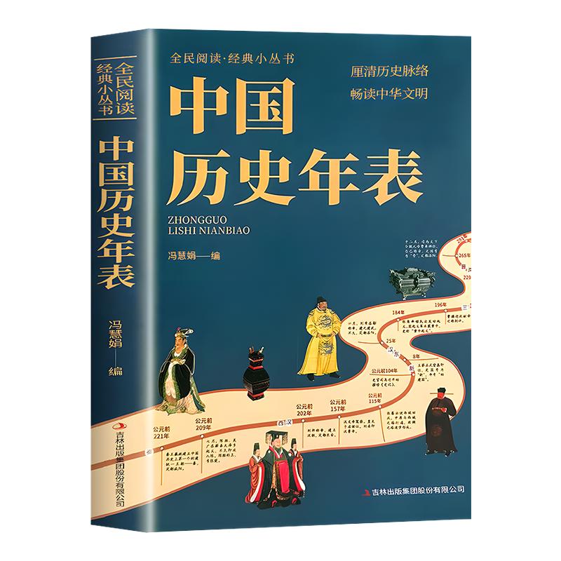【抖音同款】中国历史年表 厘清历史脉络 畅读中华文明 全民阅读 经典小丛书 经典历史读物中国历史文化传统中华文化丛书 正版书籍