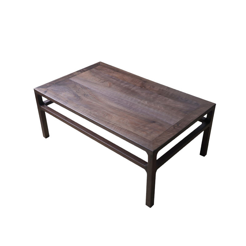 中式飘窗茶桌炕桌黑胡桃实木小型矮桌榻榻米坐地桌禅意榻榻米茶台