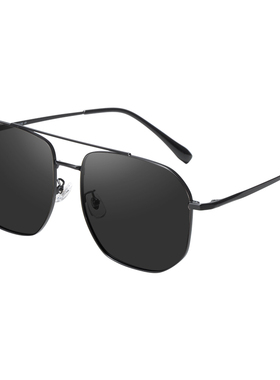 大脸专用加宽男士双梁近视墨镜