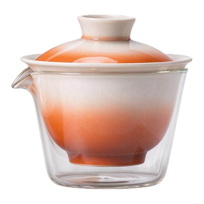 聚皿女士功夫旅行茶具一壶两杯