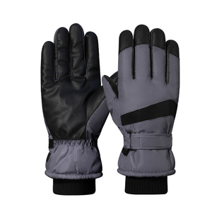 回力防滑骑行手套男士冬季户外滑雪保暖加绒加厚电动摩托车手套女