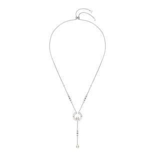 YUMMIE优米珠宝竹笛项链极光无暇淡水珍珠牧童短笛毛衣长锁骨链