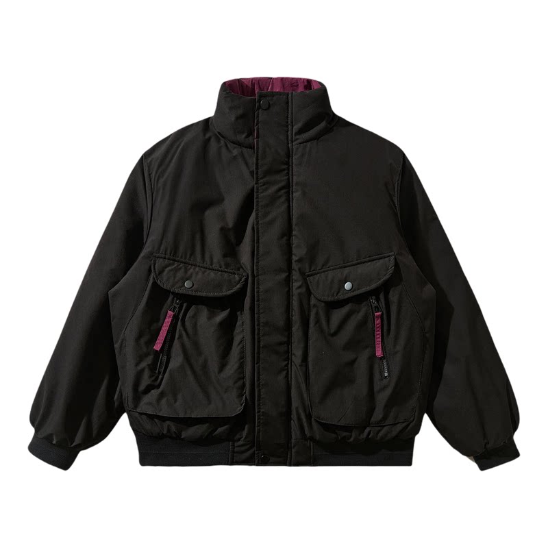 户外大口袋工装棉服