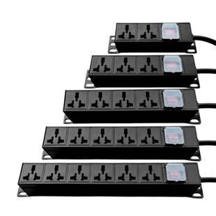 铝合金PDU机柜插座234568位10A16A通用孔工业插排弱电箱专用电源