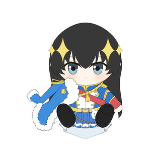 美琦动漫少女歌剧坐姿可爱Q版娃娃神乐光爱城华恋17cm棉花娃娃fu