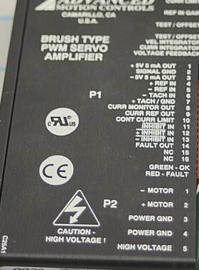 12A8E / BRUSH 类型 PWM 伺服放大器 X12 / 高级运动控制