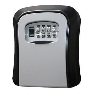 装修密码钥匙盒免打孔工地密码锁装钥匙猫眼全金属民宿免安装门口