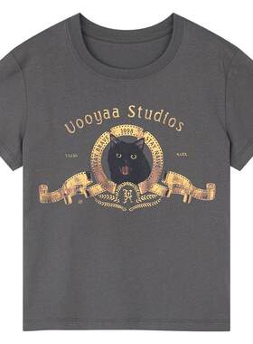 UOOYAA/乌丫电影黑猫T恤