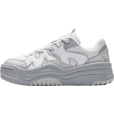 安踏波浪鞋潮流百搭厚底增高板鞋