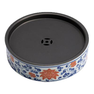 紫泉涧仿古釉壶承盘茶台养壶茶承