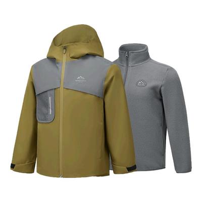 小魔方冲锋衣男女童新款三合一