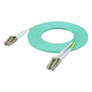 万兆多模光纤跳线OM3LC-LC光纤线双芯尾纤双工头两芯光钎延长线方转圆交换机室内机房跳纤布线爱创电信级lc