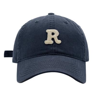 潮流R标咖啡色高品质男女棒球帽