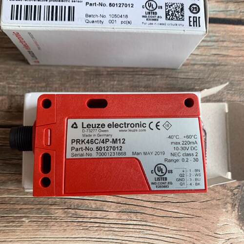 议价劳易测LEUZE光电开关传感器PRK46C/4P-M12全新原装现货501270